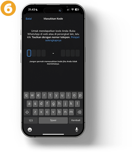 Masukkan Kode Whatsapp - Nova Pulsa