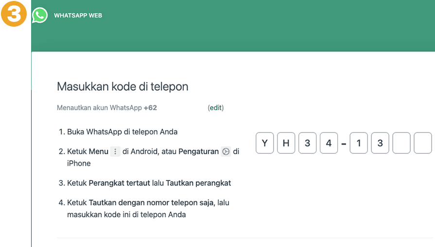 Whatsapp WEB 3 Kode - Nova Pulsa