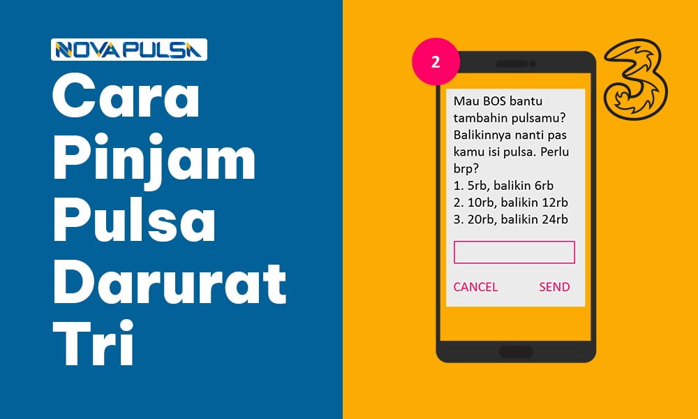 Cara Pinjam Pulsa Darurat Tri