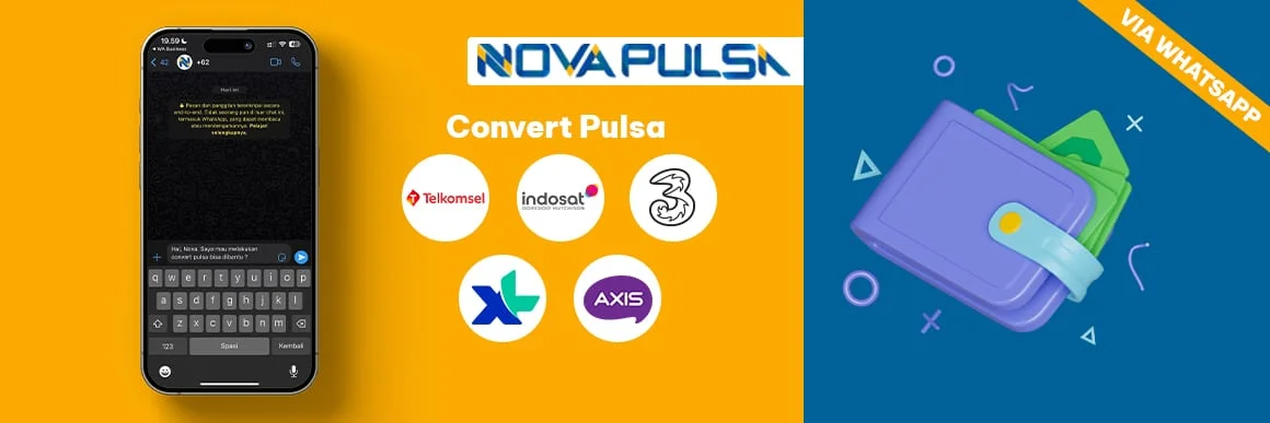 Convert Pulsa Via Whatsapp - Nova Pulsa New