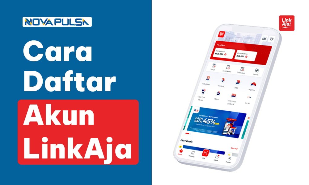 Cara Daftar Akun Baru LinkAja, Mudah