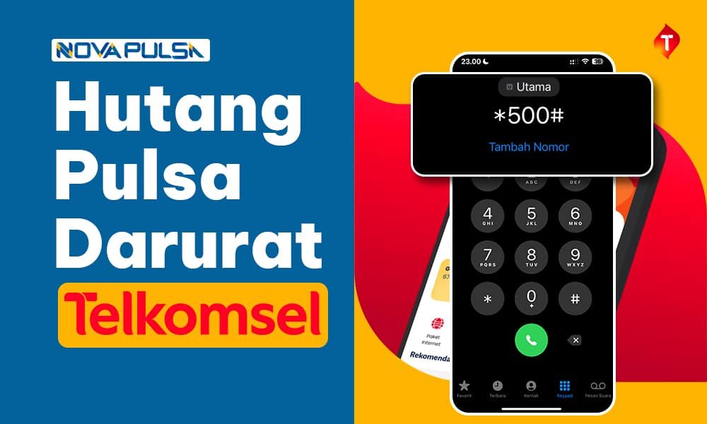 Cara Pinjam Pulsa Darurat Telkomsel - Nova Pulsa