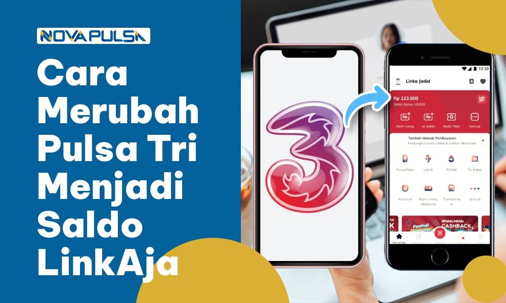 Cara Merubah Pulsa Tri Menjadi Saldo LinkAja