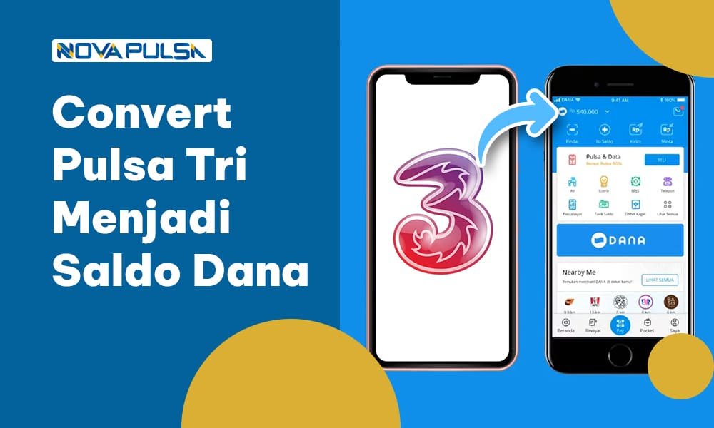 Convert Pulsa Tri Menjadi Saldo DANA