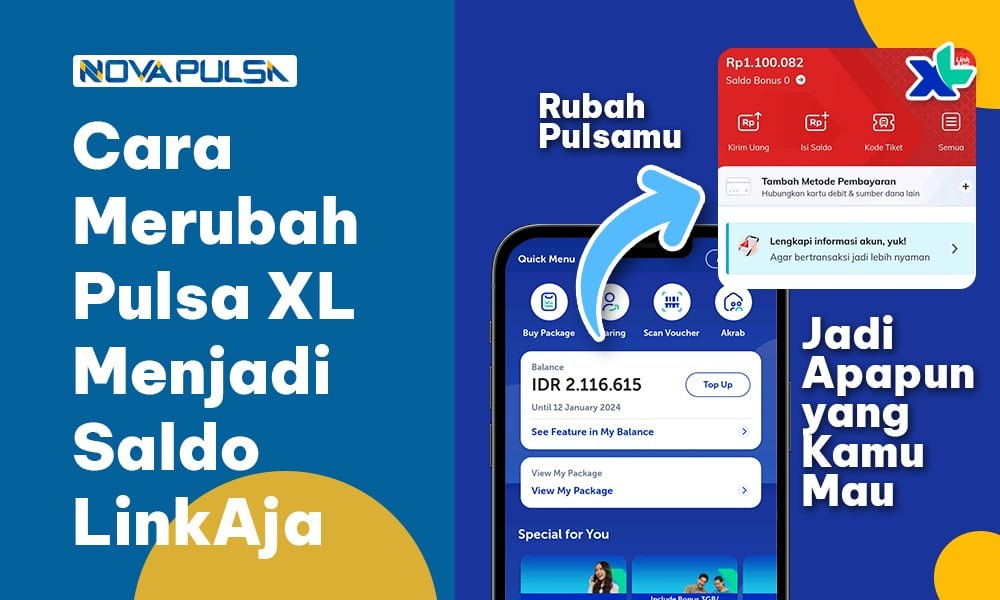 Cara Merubah Pulsa XL Menjadi Saldo LinkAja