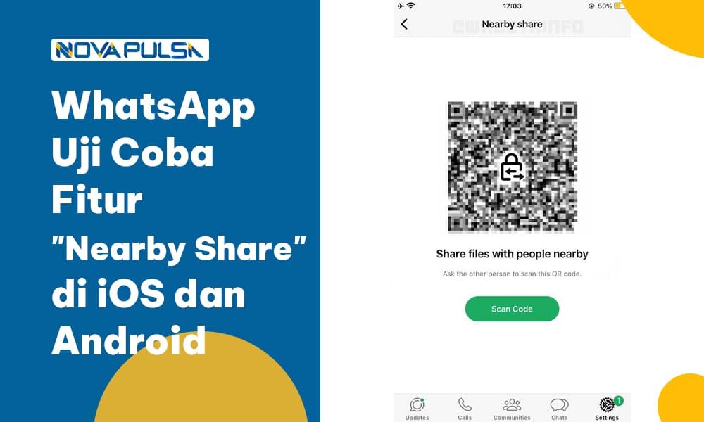 WhatsApp Uji Coba Fitur “Nearby Share” di iOS dan Android