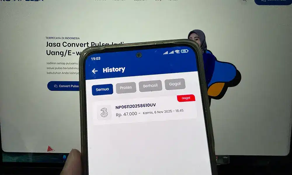 penyebab convert pulsa gagal